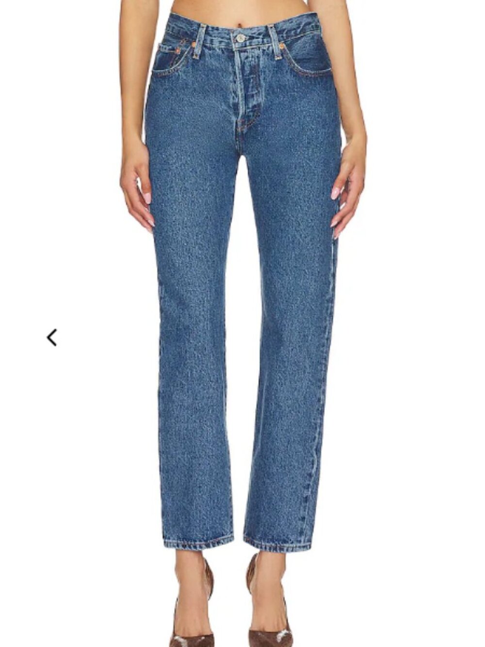 Levi’s 501 Straight Leg Jeans Shoutout Stone Medium Wash